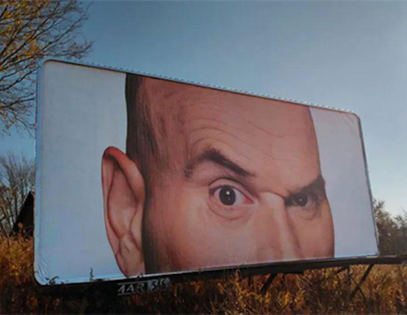 This is a billboard in Cleveland, Ohio. With no context at all