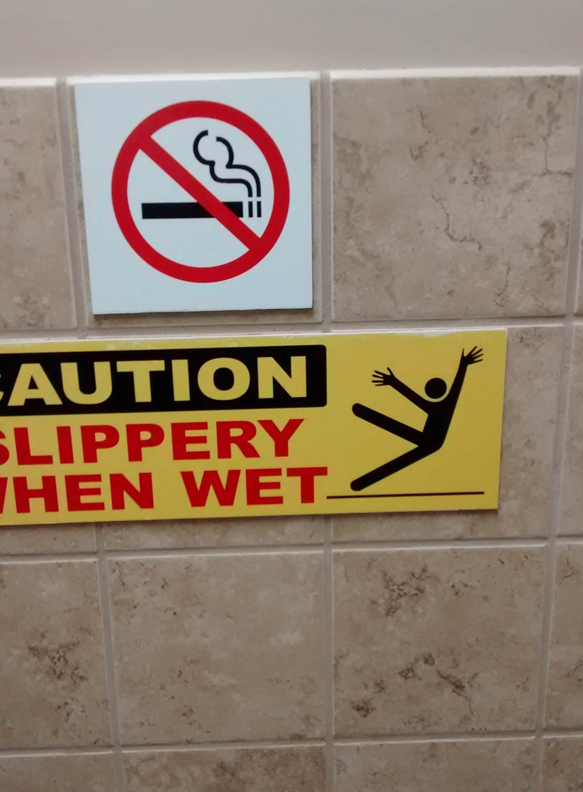 This caution man has jazz hands