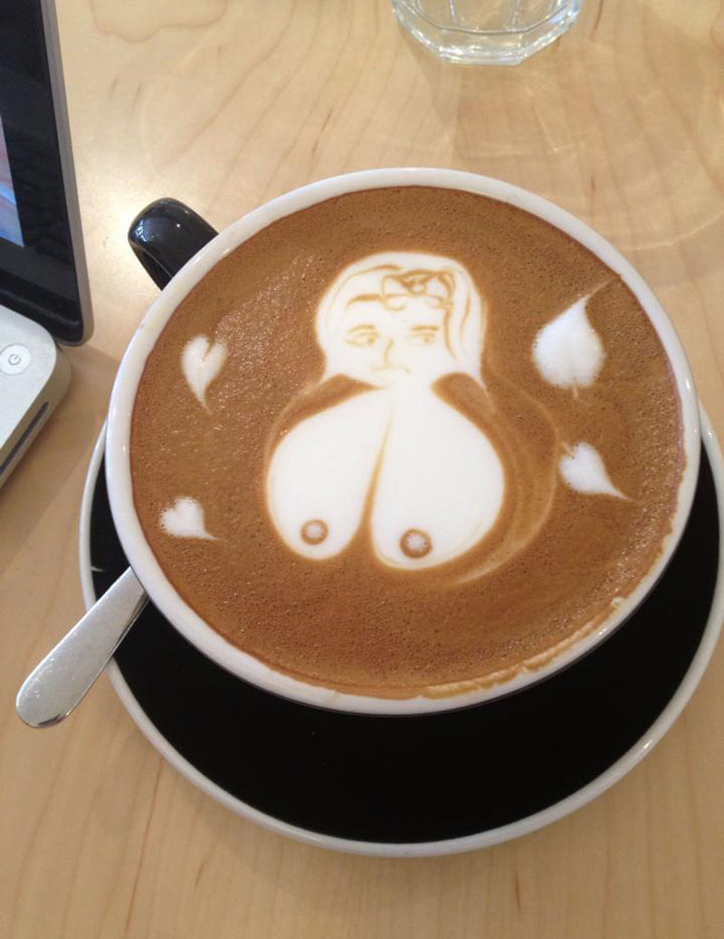 Went to a cafe at Easter. Was asked if I’d like a bunny rabbit latte art. Said I’d prefer a lady with big boobs