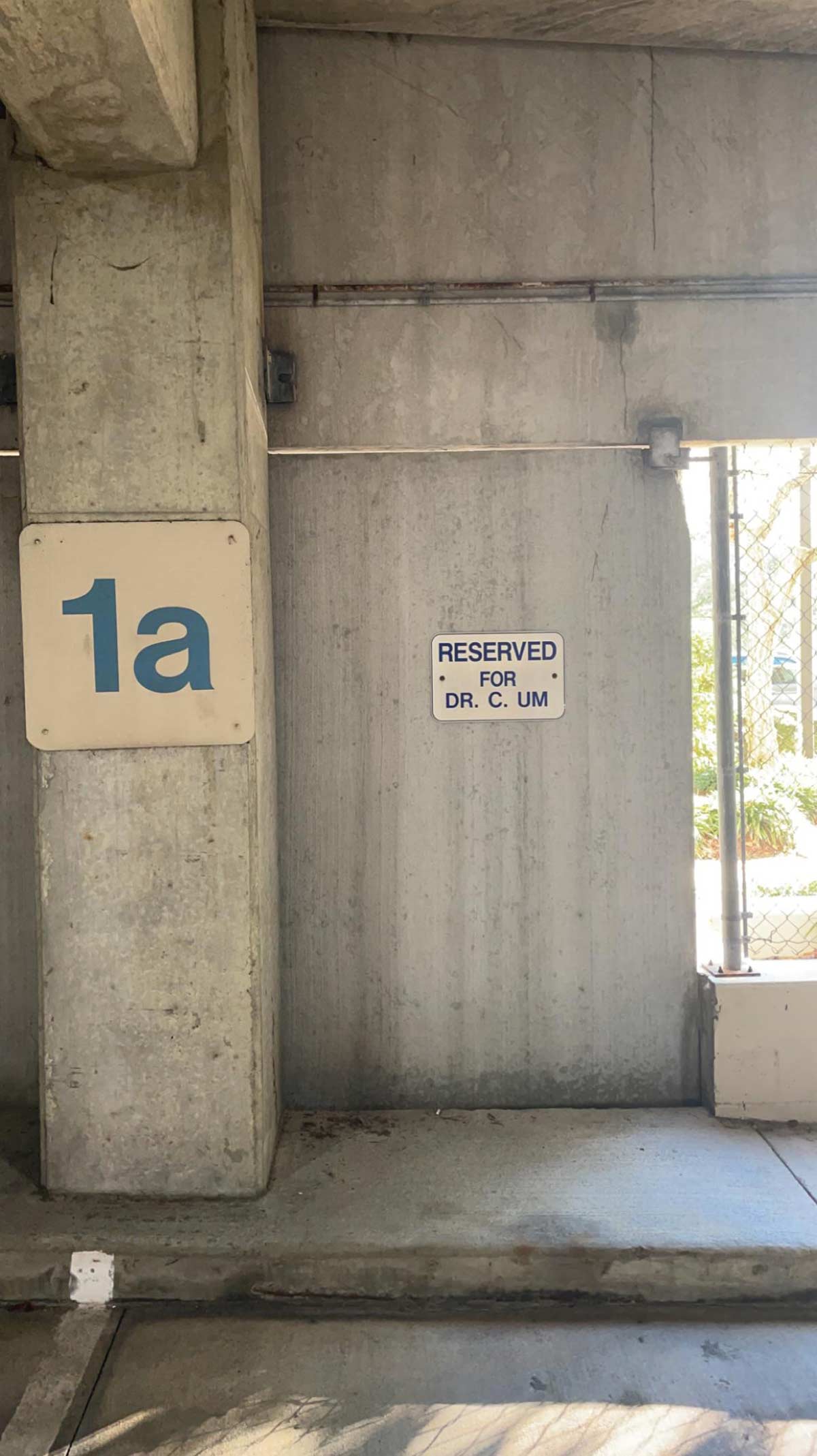 Spotted this sign leaving the parking garage of my local gynecologist’s office and had to double take