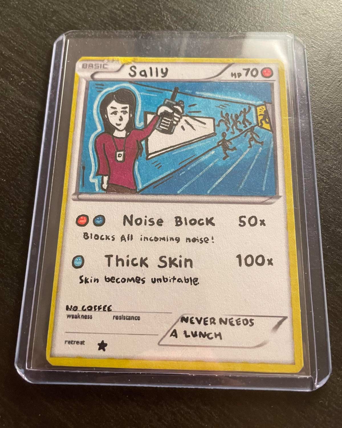 I made my girlfriend, who is a behavioral therapist, her own Pokémon card