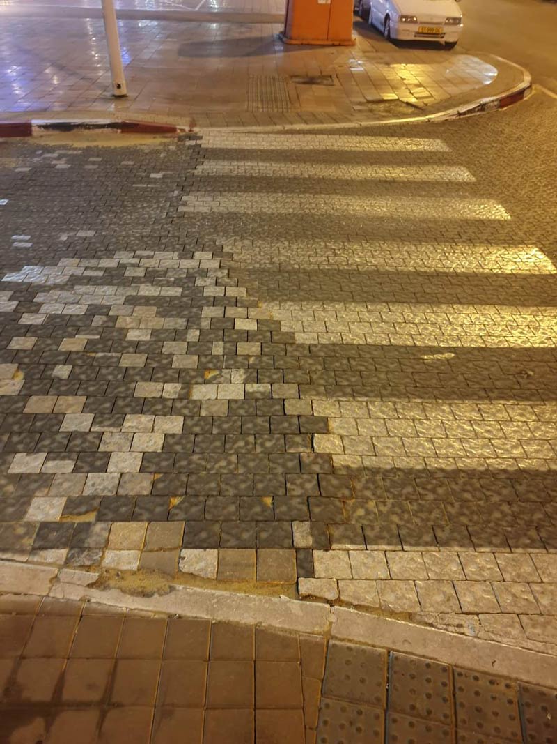Nice job replacing the crosswalk tiles