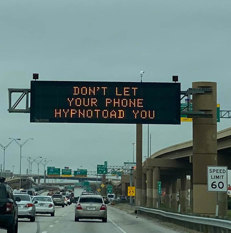 This Futurama reference on a city-operated traffic billboard
