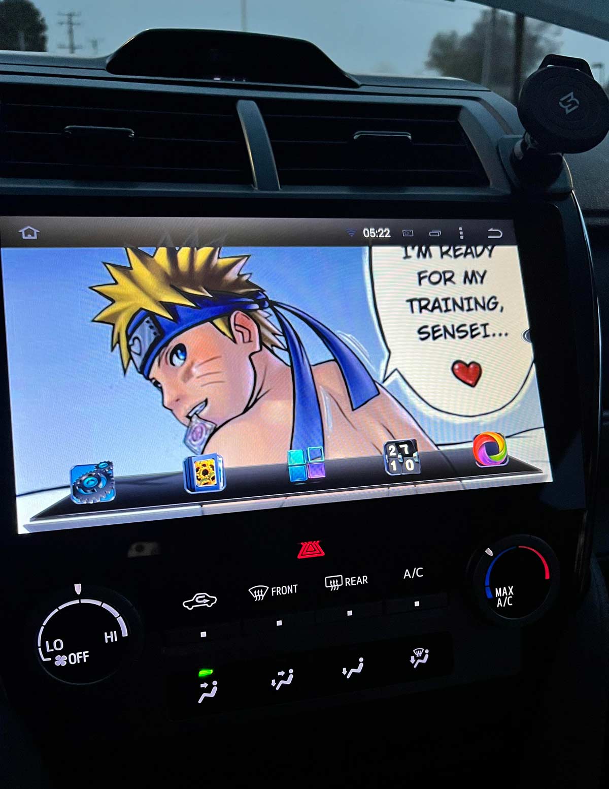 I was looking to buy a car. This was the wallpaper on one of the car’s screen