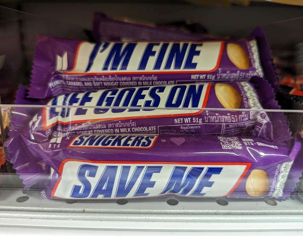 Are you okay Snickers? Do you want to talk?