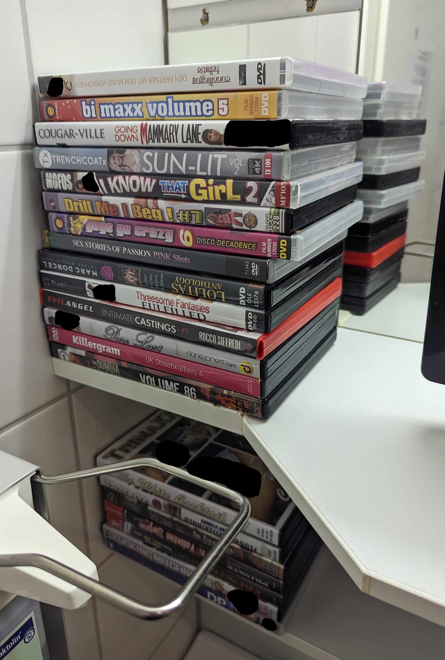 These DVDs provided for donors in the sperm bank
