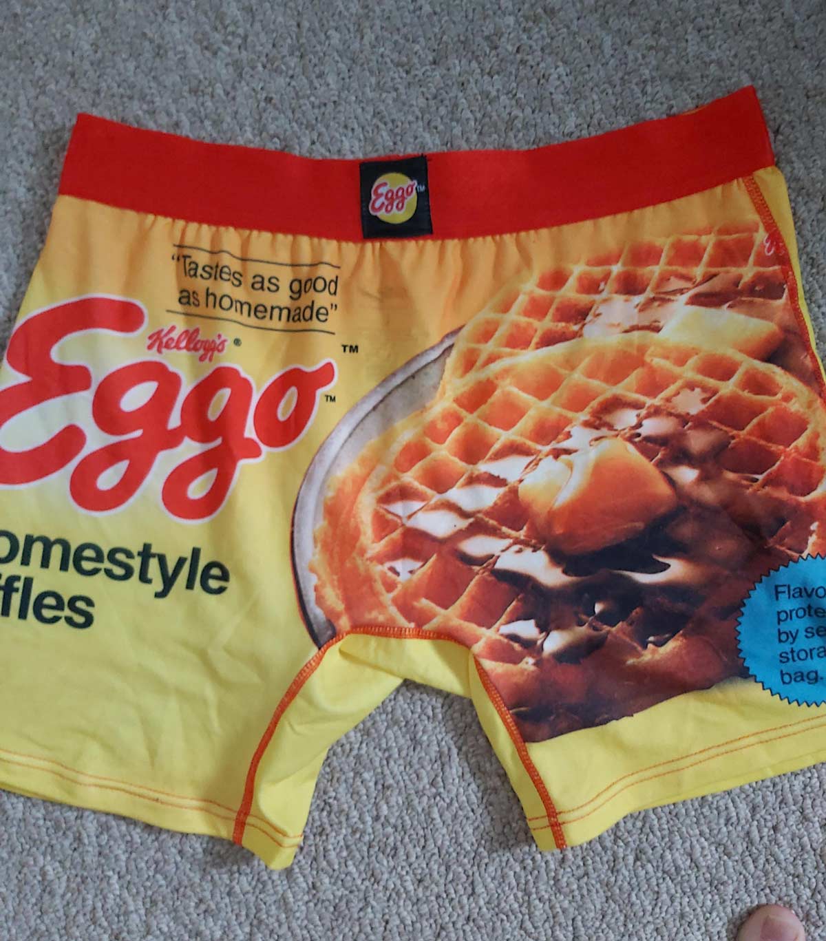 Someone gifted me eggo waffles underwear