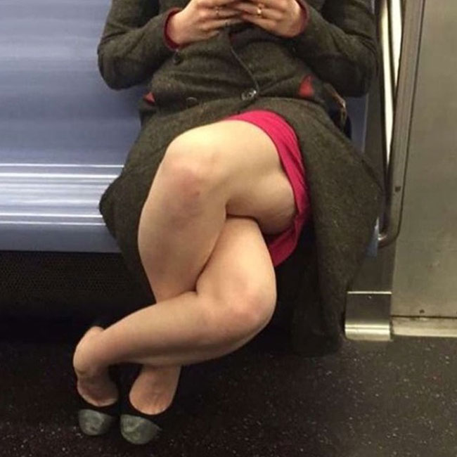 The female version of manspreading