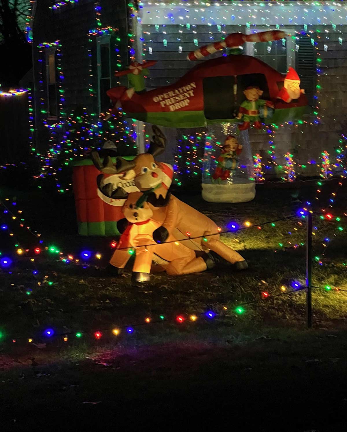 Neighbors keeping it classy for Christmas