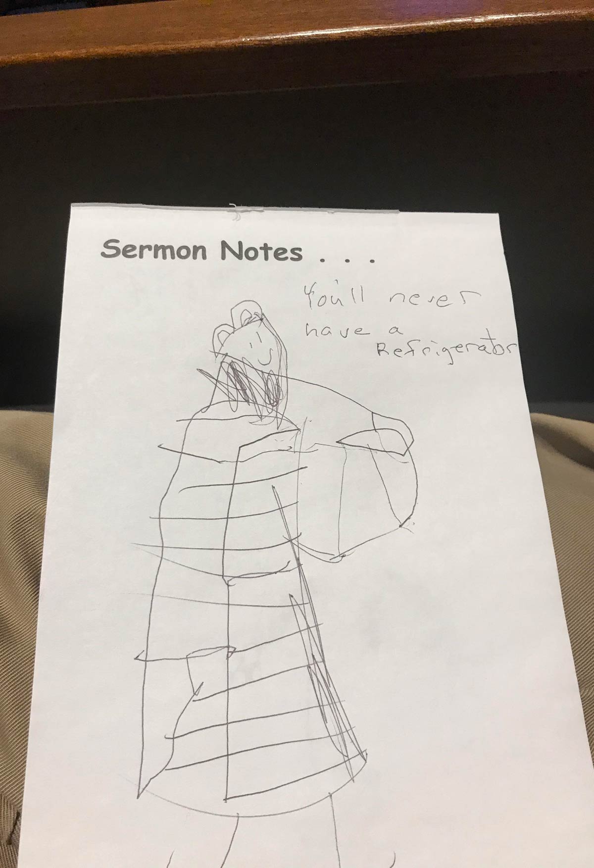 Found this in the pews at my church