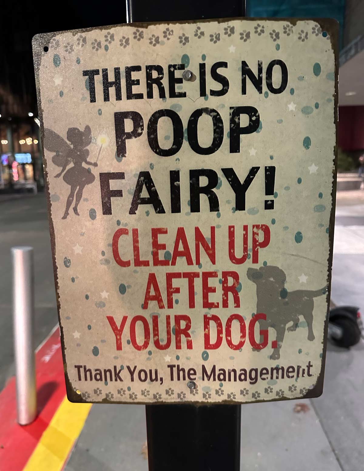 There is no poop fairy. That settles that