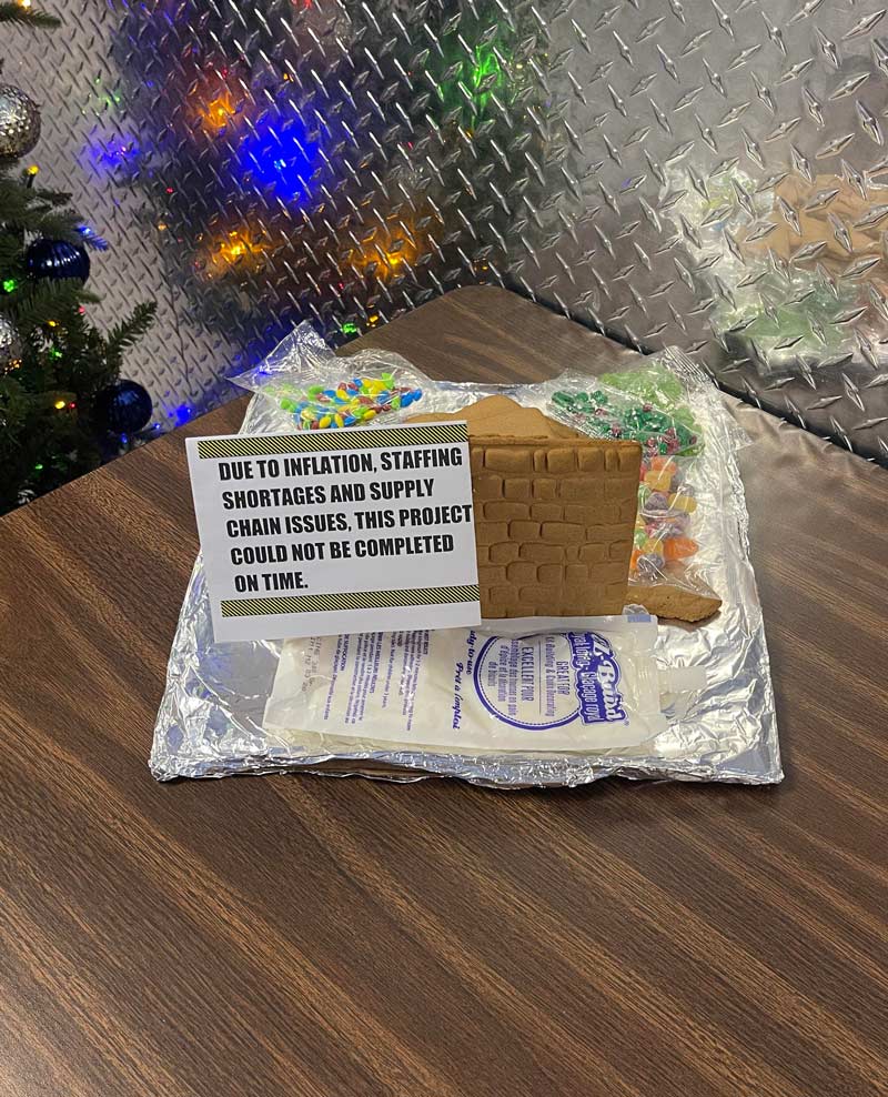 Gingerbread competition at work