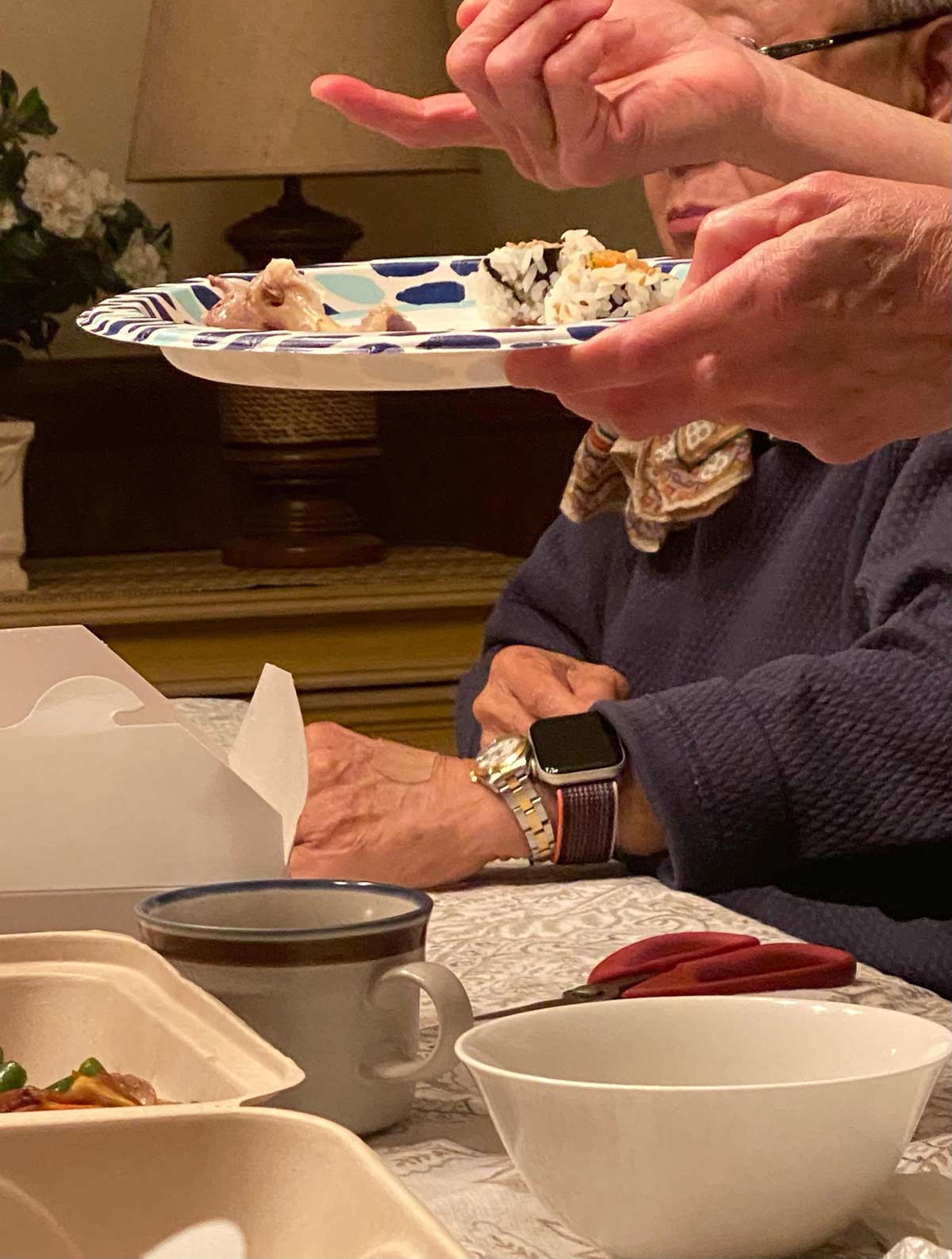 Grandma got an Apple watch but still insistent on sporting the Rolex