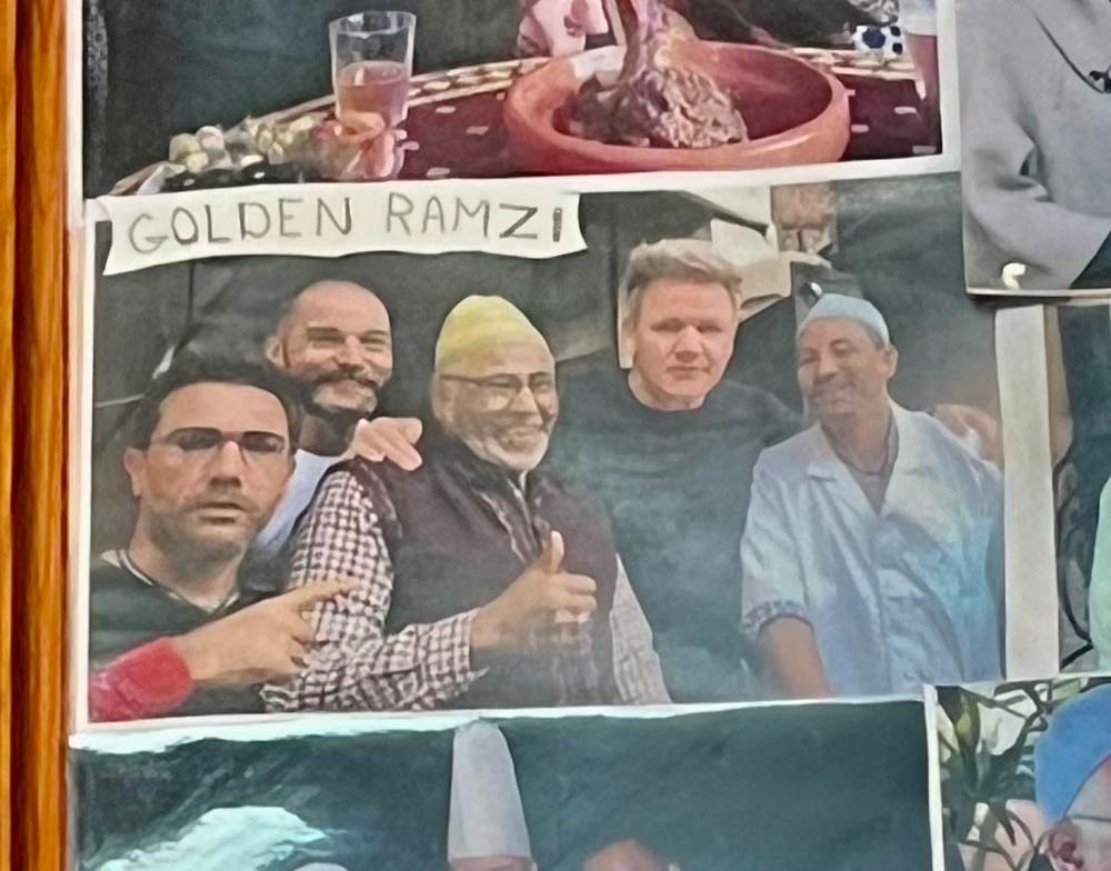 "Golden Ramzi" visited the restaurant I had lunch at today