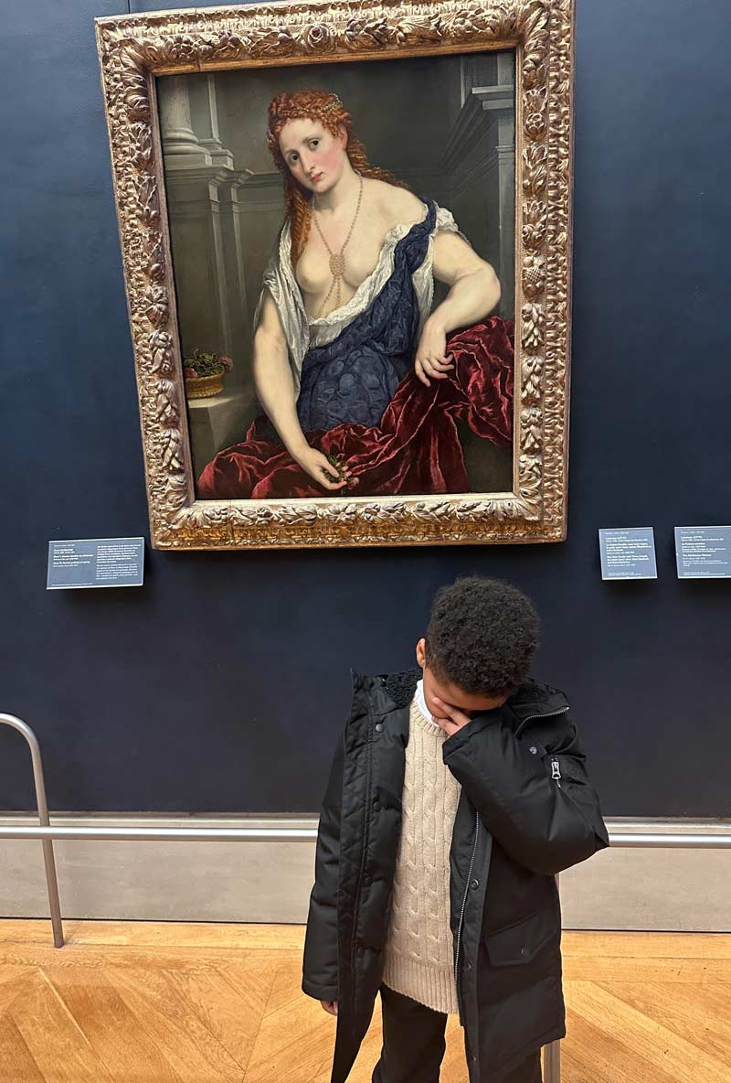 I brought my 7 year old to the Louvre today