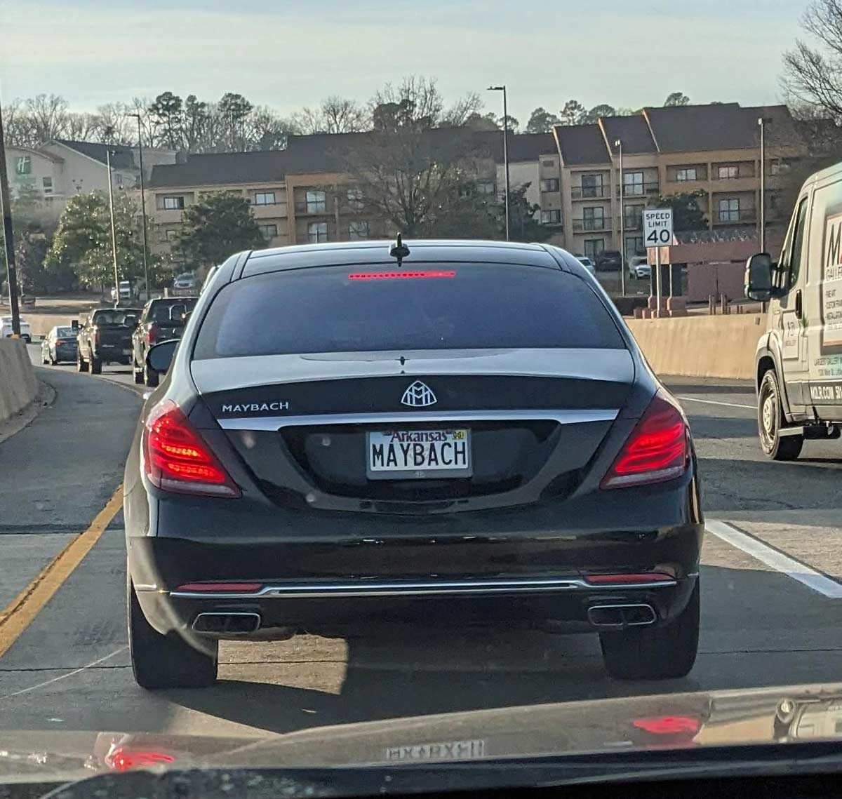 Guess they really want everyone to know they drive a Maybach