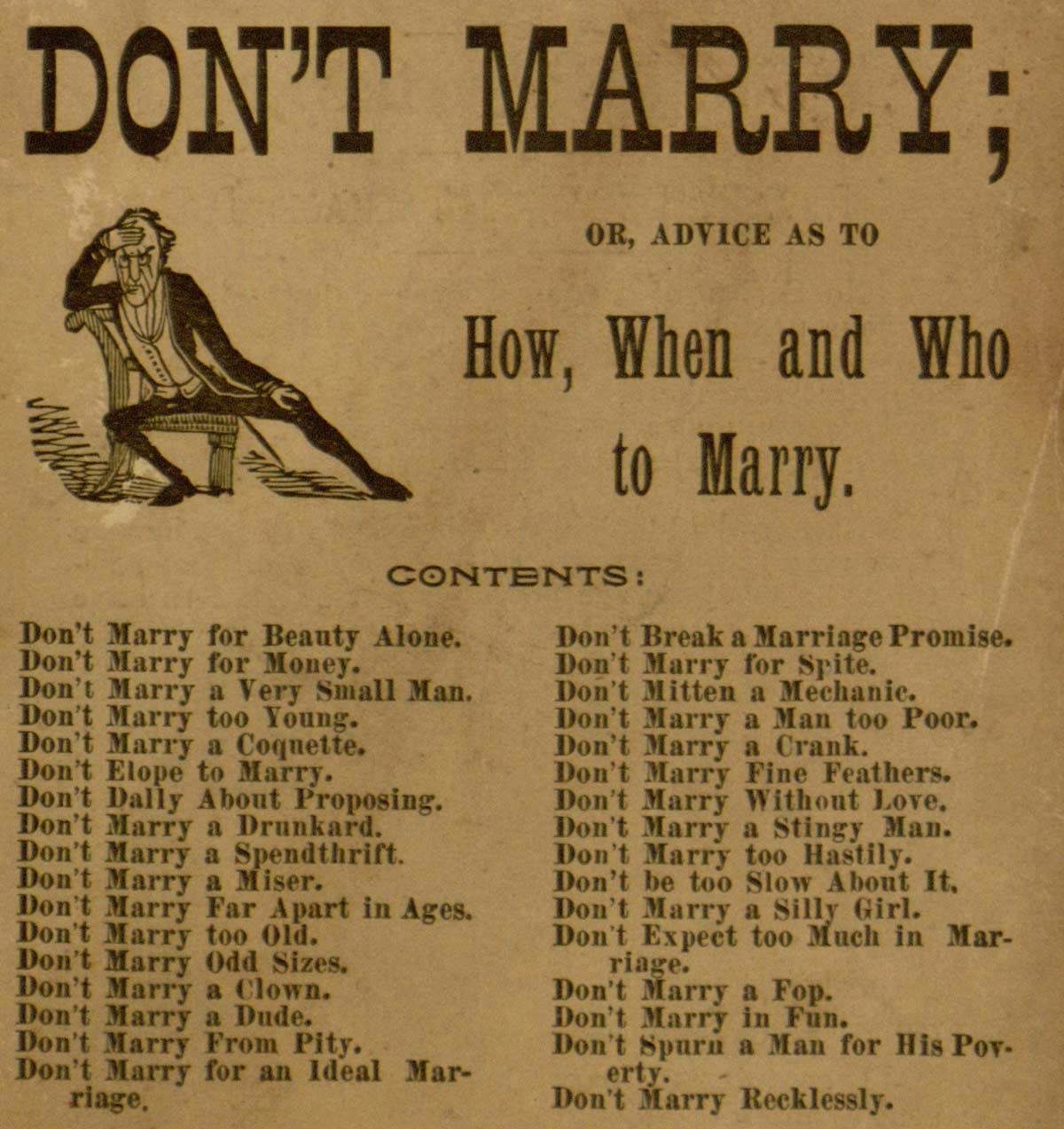 Who to Marry