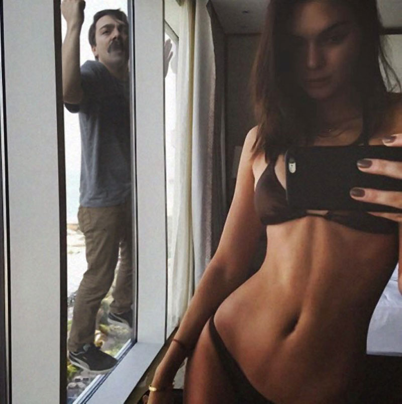Man photoshops himself into Kendall Jenner's photos