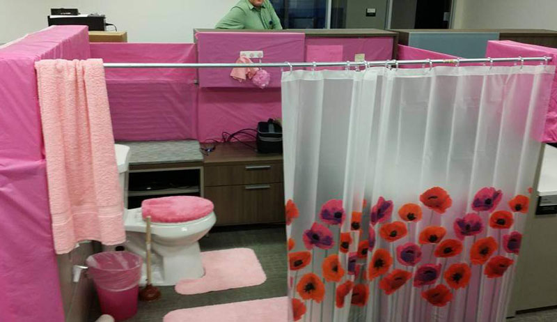 7 years ago today, I came back from vacation to find my cubicle had been transformed into a bathroom