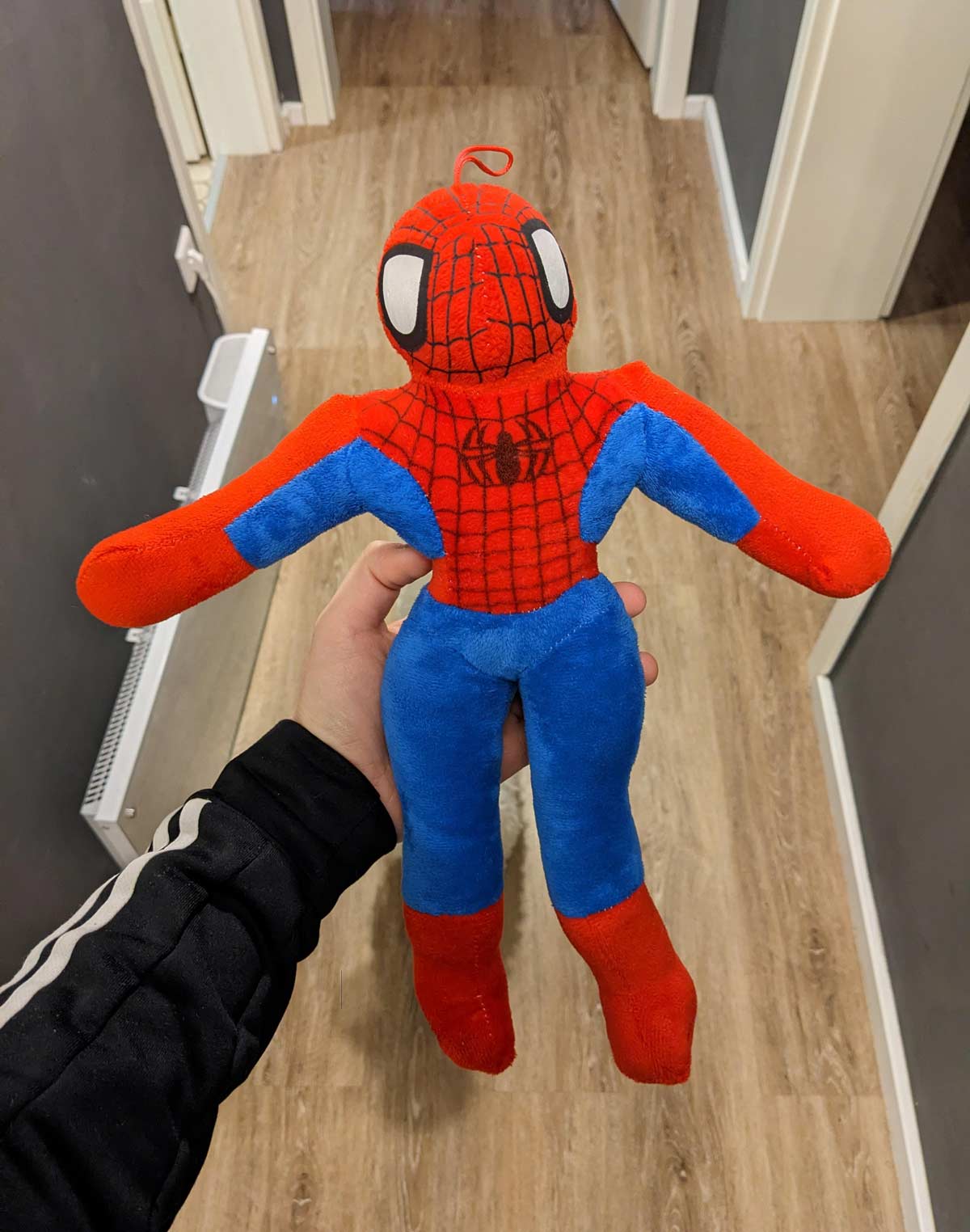 My kids received this spider-man as a gift