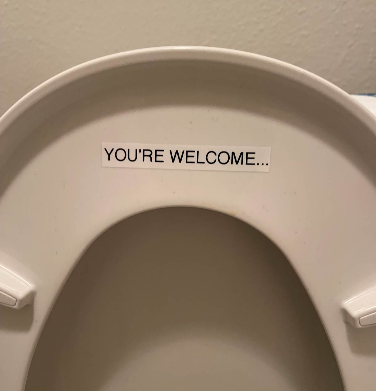 My girlfriend complained of the toilet seat being up, and I told her she’s the minority in this household. This was her reply..