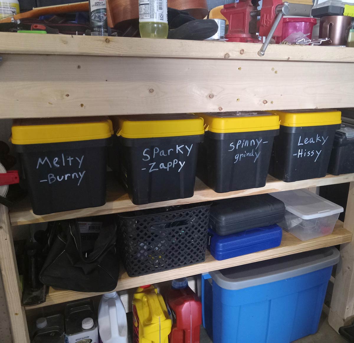 My Dad's Garage Organization