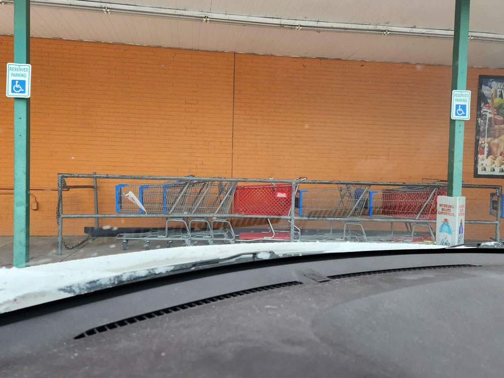 My local Mexican grocery store only use carts from other stores