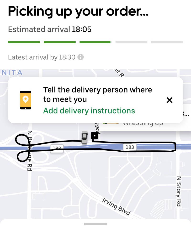 Ordered from Uber Eats. How could they be so vulgar