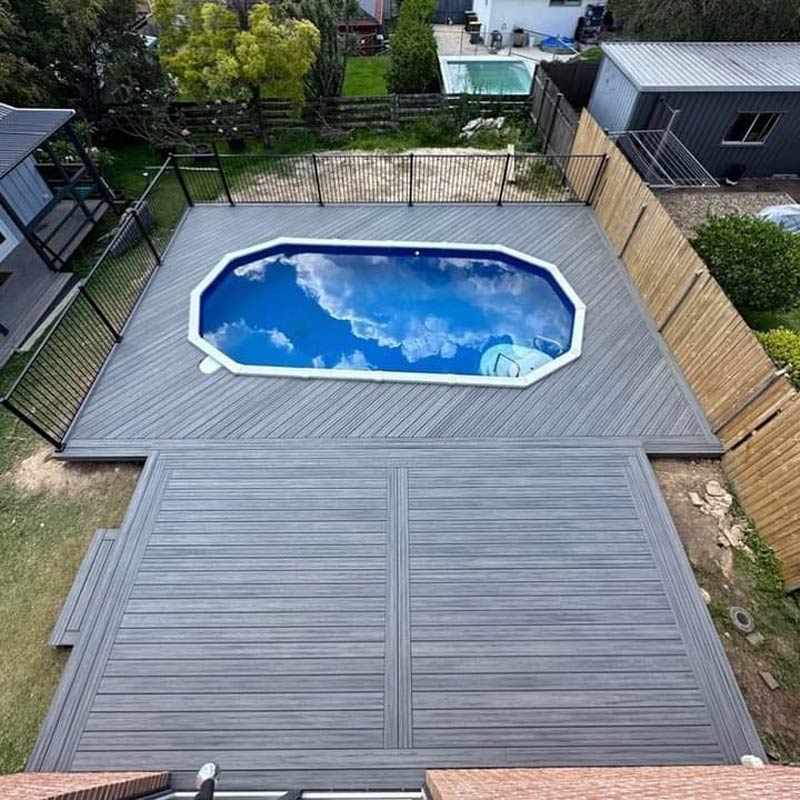 The angle of this pool