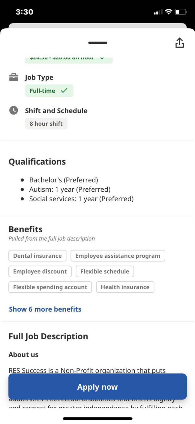 Apparently, I need at least 1 year of autism to qualify for this job