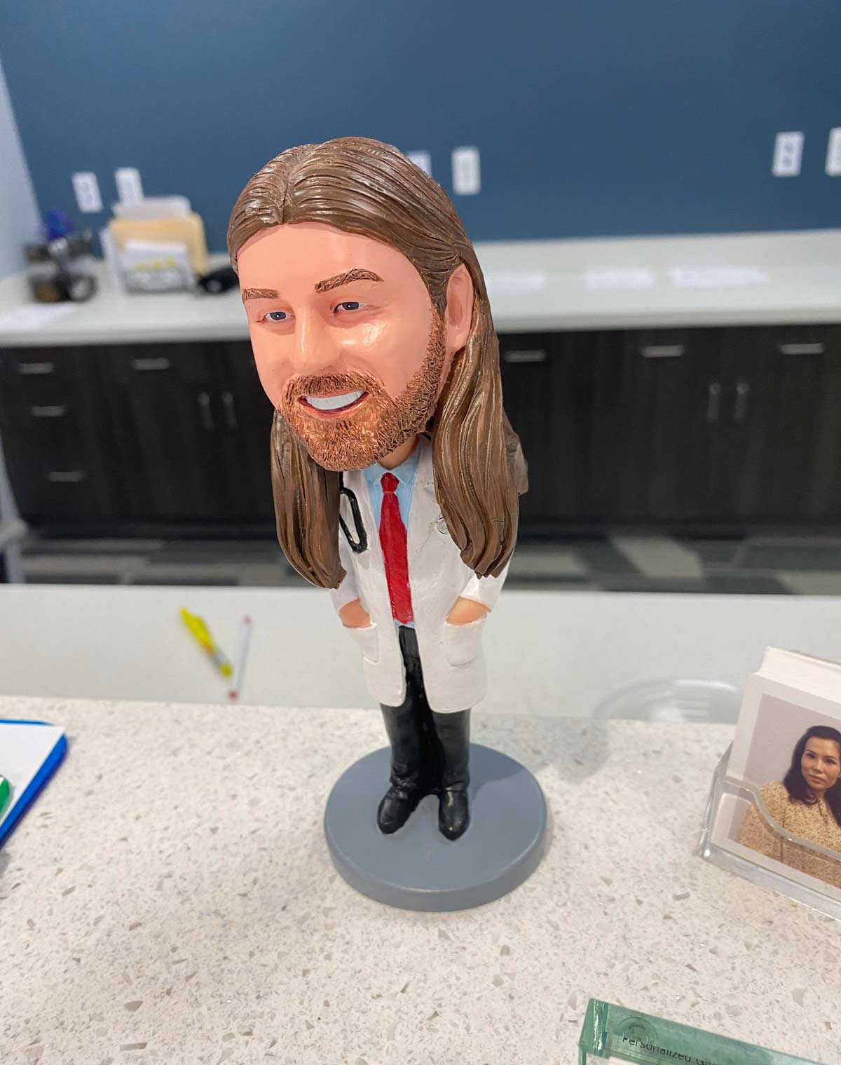 My primary doctor has a bobblehead of himself at the front desk