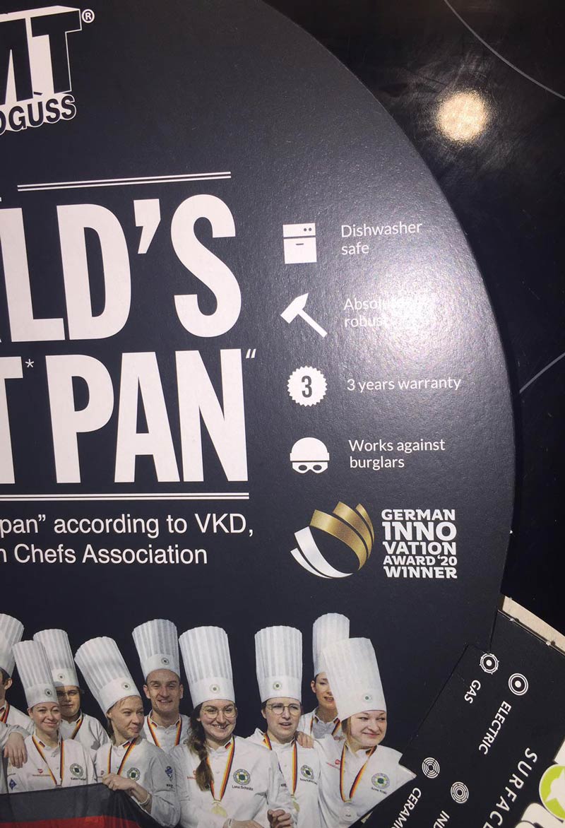 I bought a new frying pan, apparently my cookware can also be used for self defense