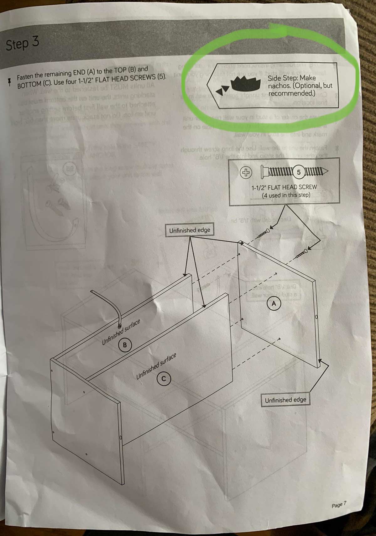 This “Side Step” in an instruction manual I got