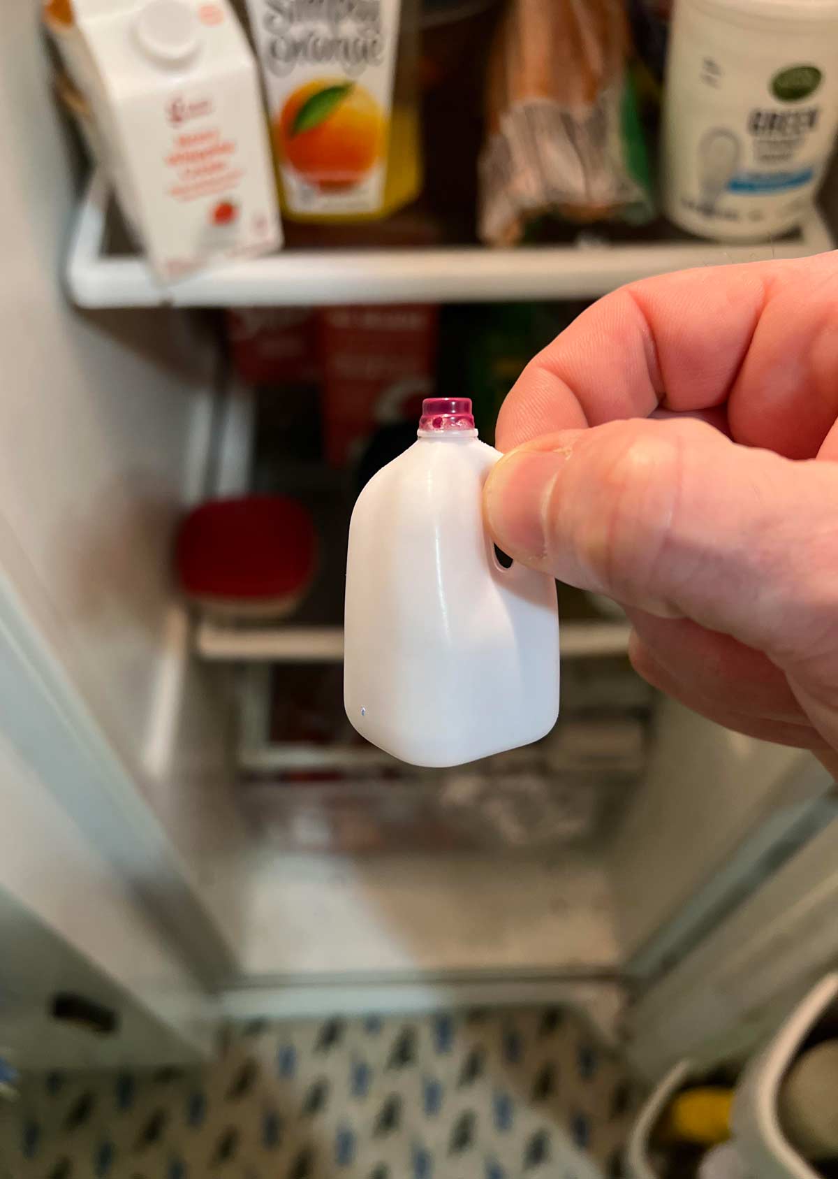 Cool Stuff My daughter told me we only had a little milk left in the fridge