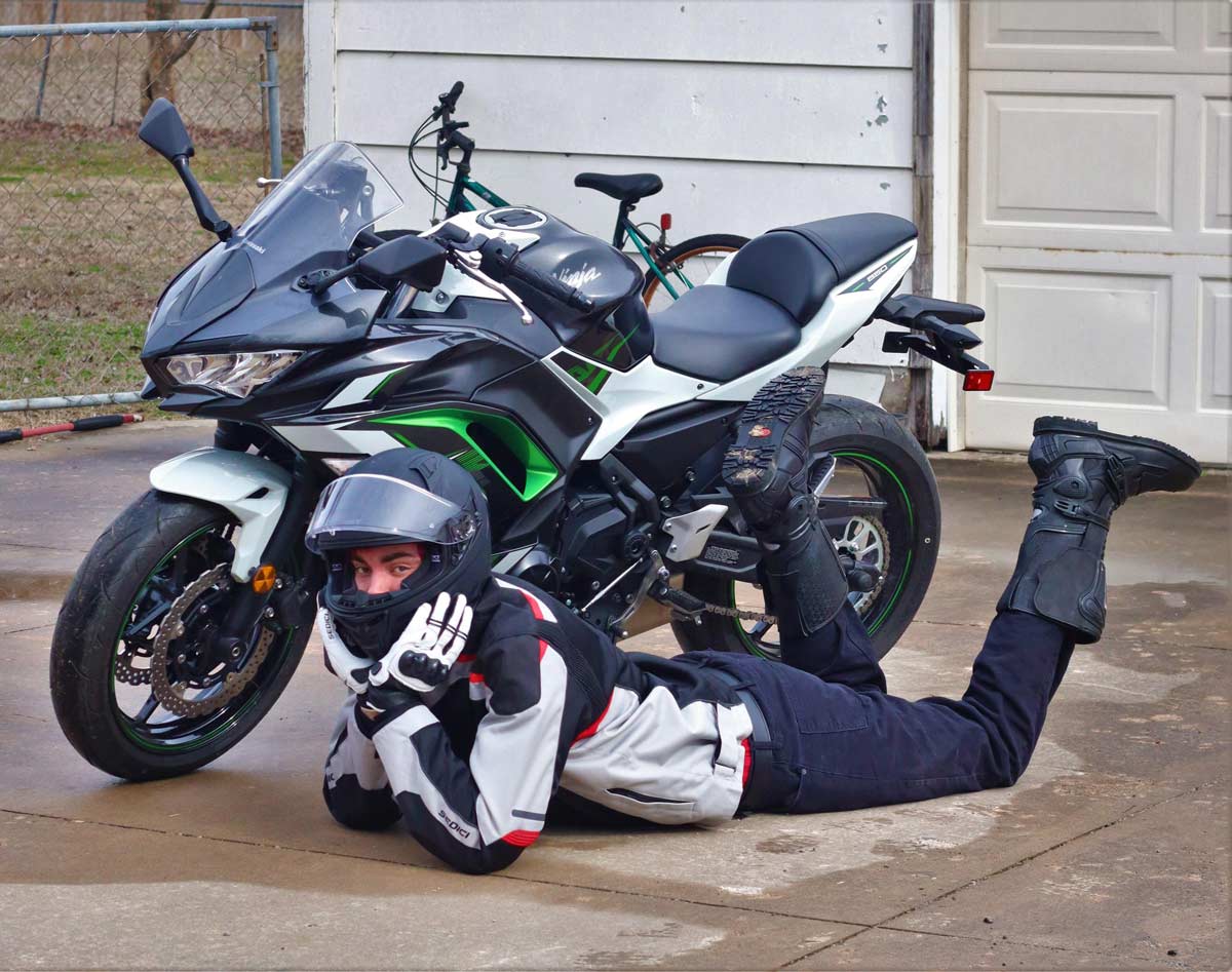 Got my first motorcycle recently and had to do some poses