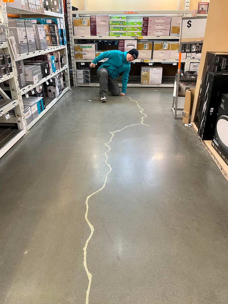 Saw this crack at Home Depot and couldn't resist a superhero stance