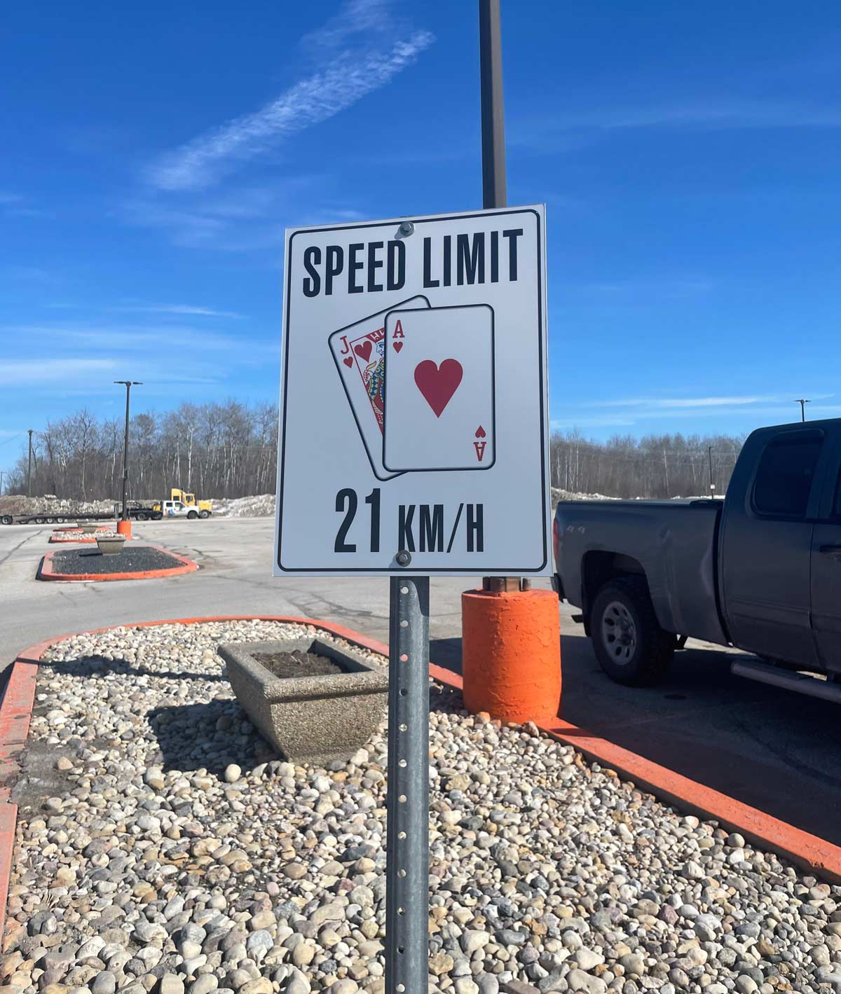 Casino parking lot has a speed limit of 21kmh