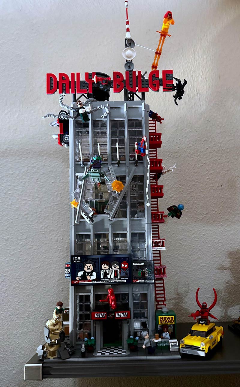 Just noticed that my teenage son switched the letters around on my Daily Bugle LEGO set