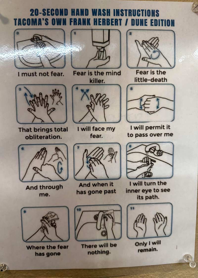 Hand-washing guide: Dune Edition