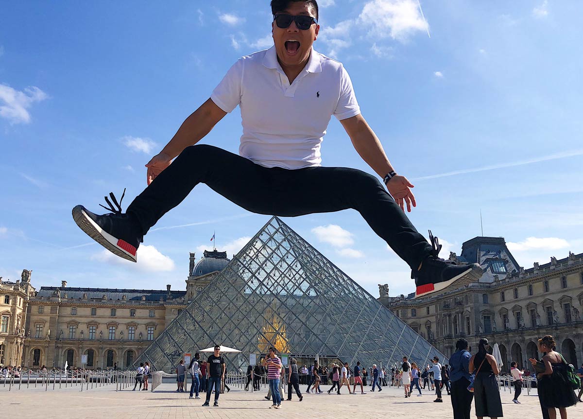 Tried something different for my Louvre tourist photo