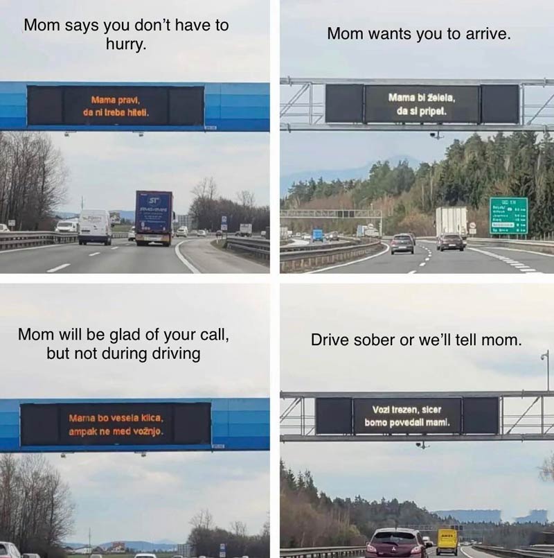Mother’s Day on Slovenian highways