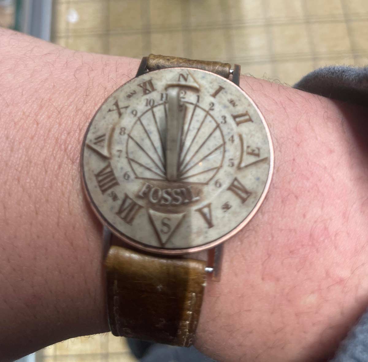 Sundial watch I got from the flea market