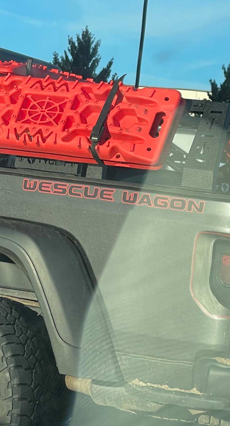 Have no fear, the Wescue Wagon is here!