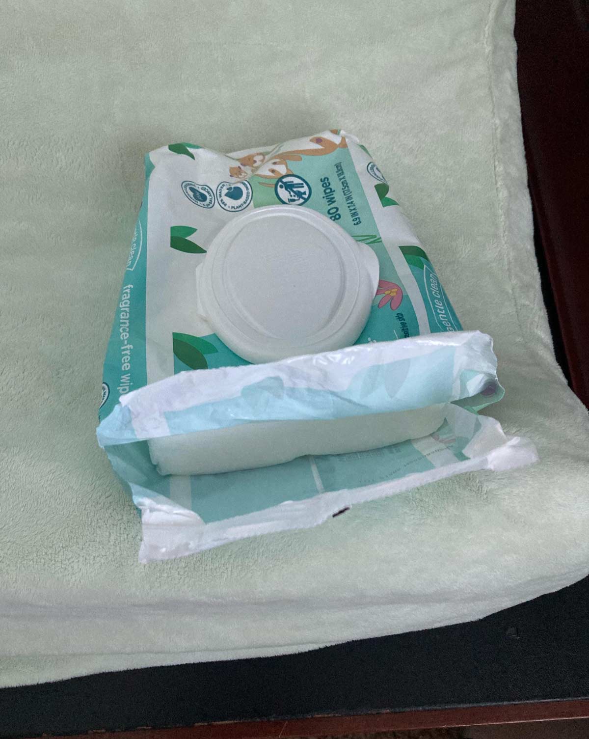 How my wife opened the baby wipes