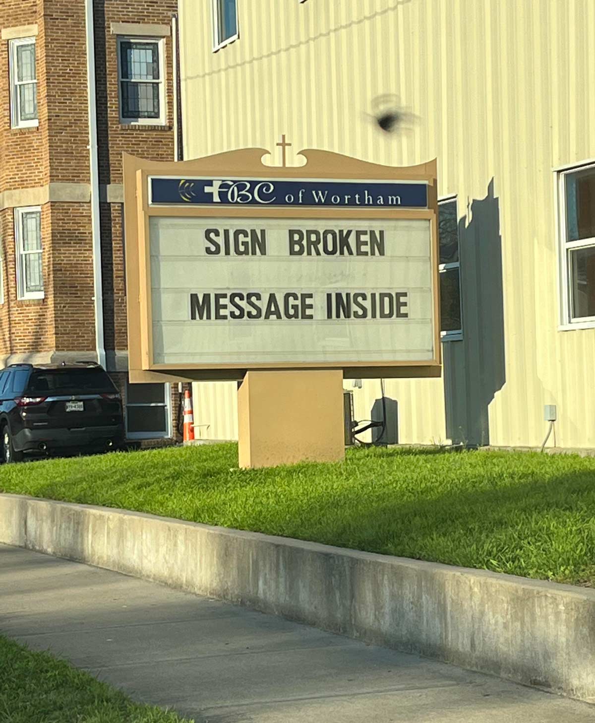I passed by this sign on a road trip