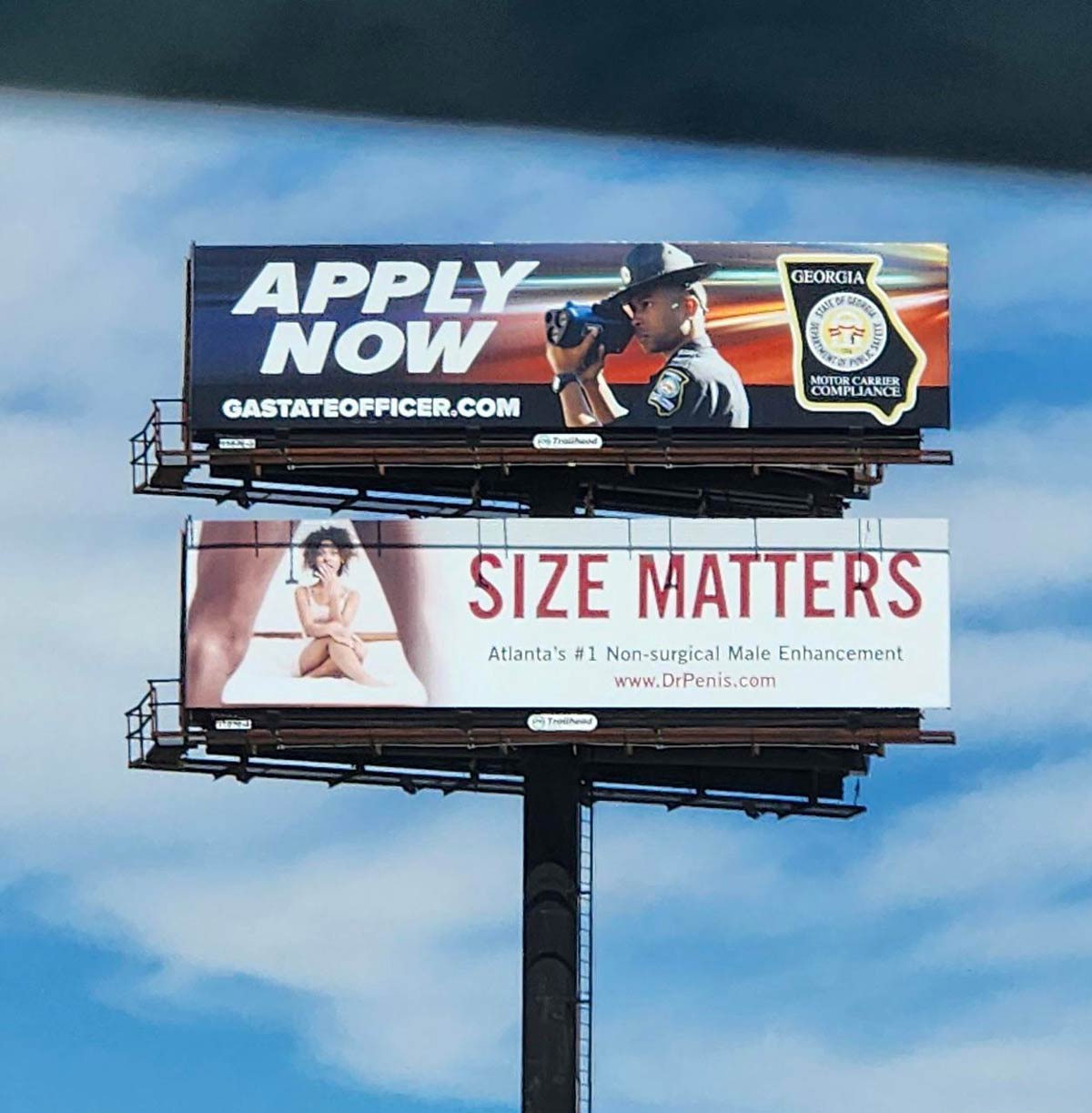 Be a state trooper AND increase your penis size!