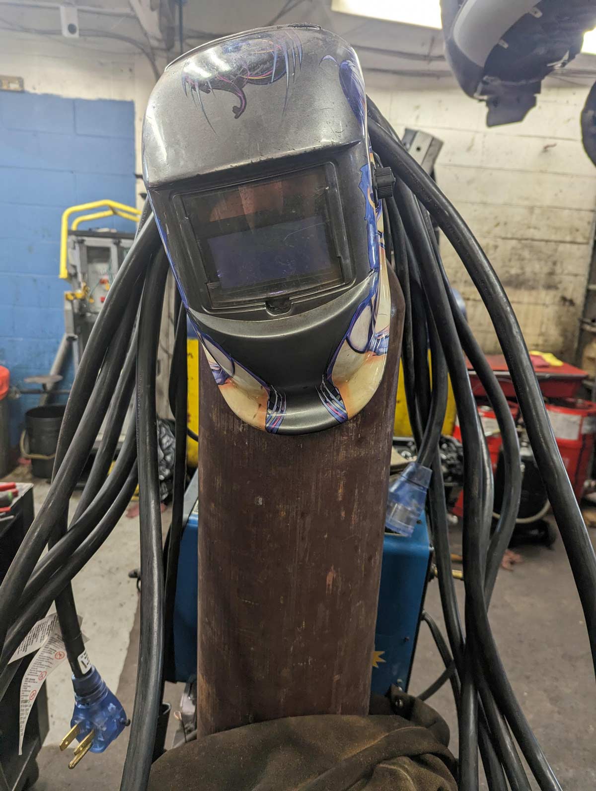 Our welder looks like predator if you see it out of the corner of your eye