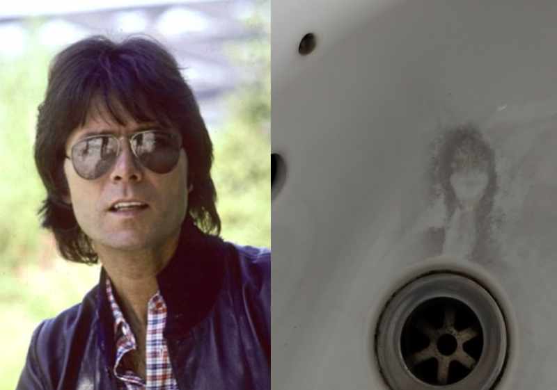 80s Cliff Richard found in work kitchen sink. Thinking it's a sign...