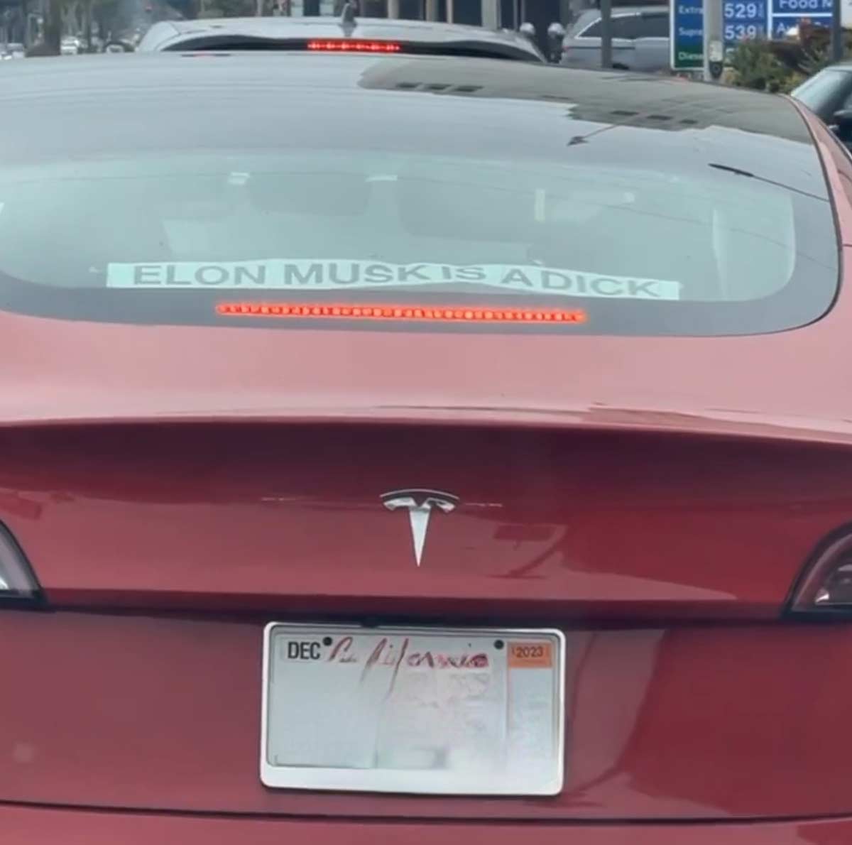 Guess someone isn't happy with their Tesla. Spotted in LA