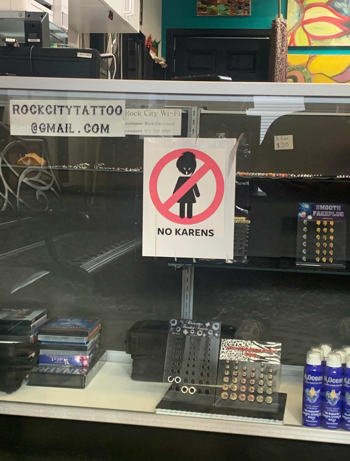 Sign at a tattoo shop